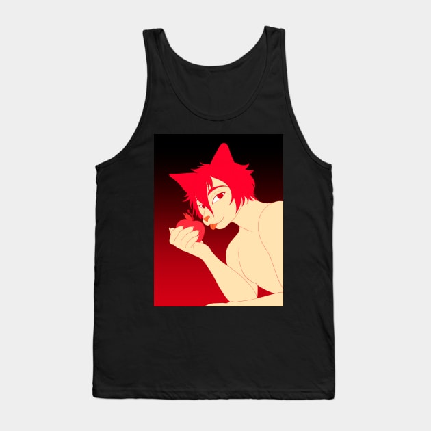 Anthro Apple Cat Boy Tank Top by Todd's Hollow